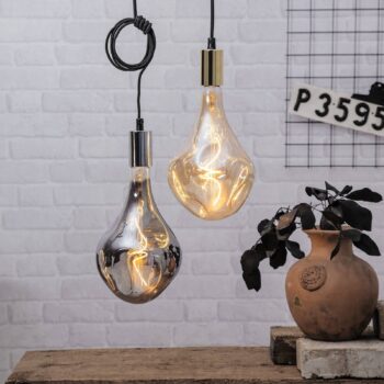 LED žiarovka Vintage A165 E27 2,5W čierna 2100K stmievateľná