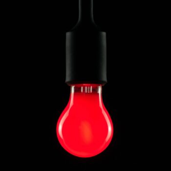 LED žiarovka, červená, E27, 2 W, stmievateľná