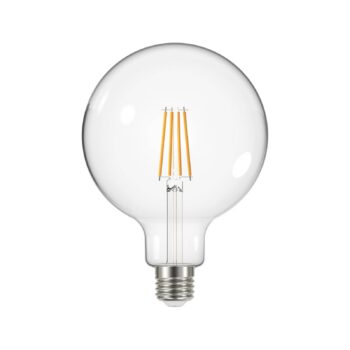 LED žiarovka číra E27 G125 3,8W 2700K 806lm 3er