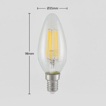 LED žiarovka filament E14 4W 827 3-stepdim 2 ks