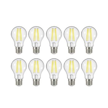 LED žiarovka filament E27 3,8W 827 806lm sada 10ks