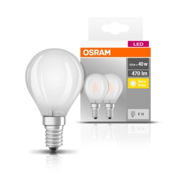 LED žiarovka kvapka E14 4W 827 matná súprava 2 ks