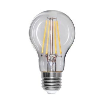 LED žiarovka, kvapka, E27, 8 W, 2 700 K, vlákno, tlmená.