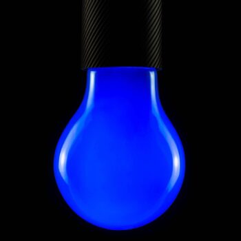 LED žiarovka, modrá, E27, 2 W, stmievateľná