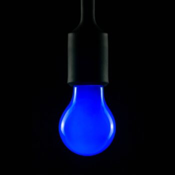 LED žiarovka, modrá, E27, 2 W, stmievateľná