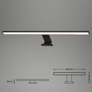 LED zrkadlové svetlo Dun Brilo, IP44, šírka 60 cm