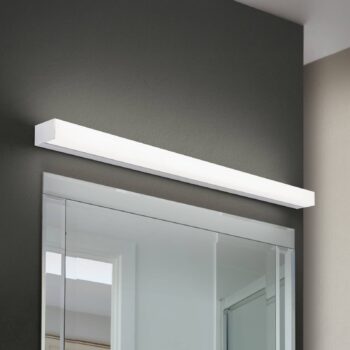 LED zrkadlové svetlo Horizon, šírka 90 cm, chróm, IP44
