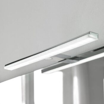 LED zrkadlové svetlo Pandora, chróm, šírka 45,8 cm