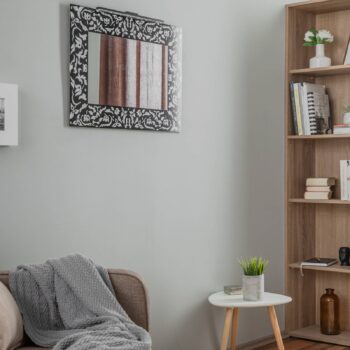 LED zrkadlové svetlo Triga IP44 čierne 40 cm, 3 000 K