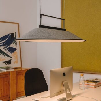 LEDS-C Shoemaker závesné LED oválne, svetlosivá