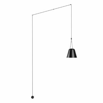 LEDS-C4 Attic závesná lampa kužeľ decentrál čierna