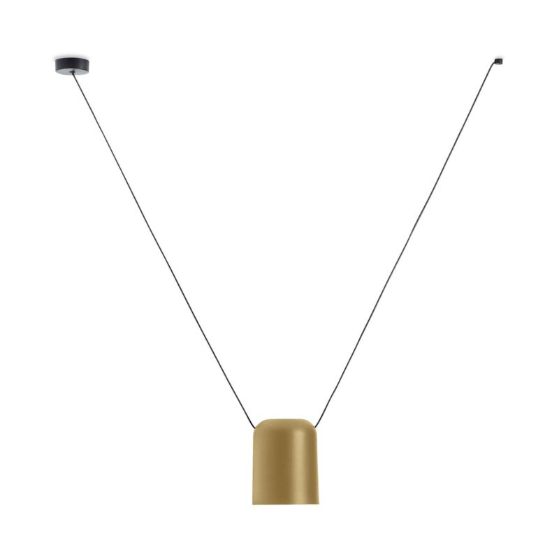 LEDS-C4 Attic závesná lampa valec Ø15 cm zlatá LEDS-C4 Attic závesná lampa valec Ø15 cm zlatá