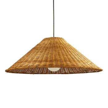 LEDS-C4 Caribe závesná lampa z ratanu, Ø 600 cm