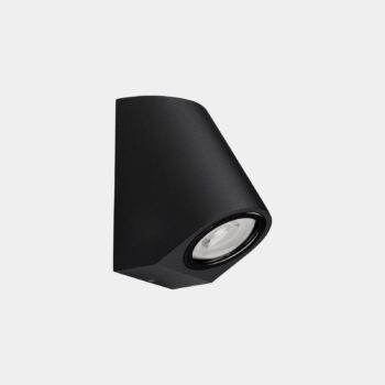 LEDS-C4 Eko Šikmé vonkajšie nástenné svietidlo, čierne, šírka 7 cm