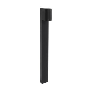 LEDS-C4 Eko chodníkové LED svetlo, čierne, výška 80 cm, hliník