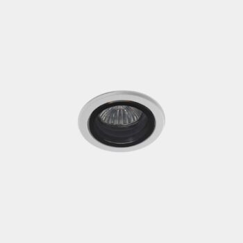 LEDS-C4 Eko vonkajšie vstavané bodové svietidlo, biele, Ø 7,5 cm, hliník
