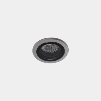 LEDS-C4 Eko vonkajšie zapustené bodové svietidlo, sivé, Ø 7,5 cm, hliník