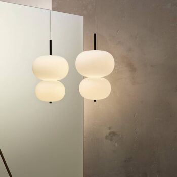 LEDS-C4 Ilargi Double svietidlo fáza tmavá Ø39,5cm