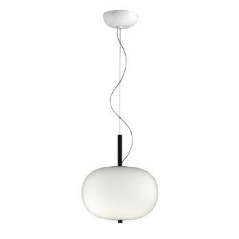 LEDS-C4 Ilargi závesné LED fáza tmavá Ø 39,5 cm