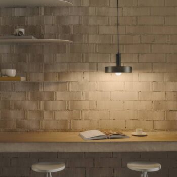 LEDS-C4 Keops 1 závesné svietidlo, hnedá matná farba, Ø 28 cm, hliník