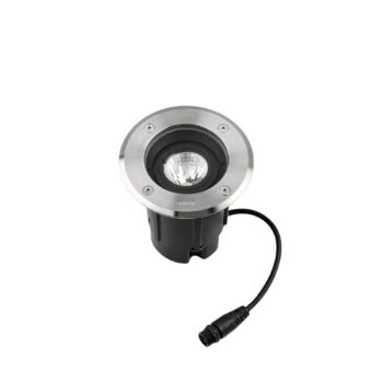 LEDS-C4 LED nájazdové svietidlá Gea Easy, 830, sivá, Ø 12,5 cm