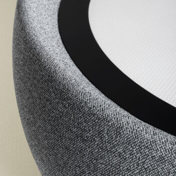 LEDS-C4 LED stropné svietidlo Gong, sivé, 3 000 K, Ø 61,2 cm
