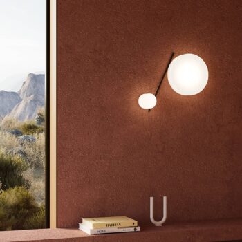 LEDS-C4 LED stropné svietidlo Spark Double, dĺžka 67 cm, CCT, sklo