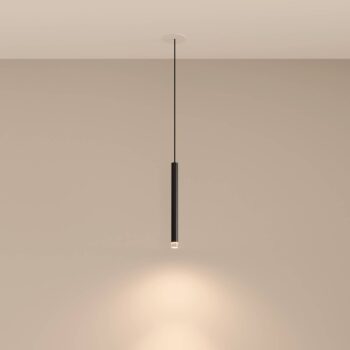 LEDS-C4 LED závesná sviečka, čierna, 1 svetlo, hliník