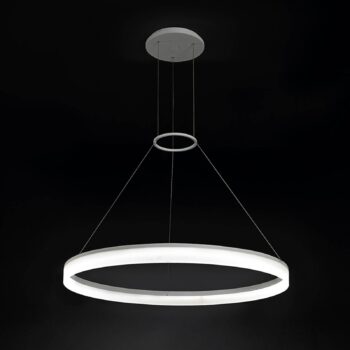 LEDS-C4 LED závesné svetlo CIRC Round, Ø 100 cm, biela, hliník