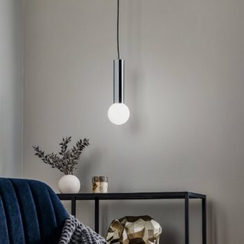 LEDS-C4 Mist kúpeľňová závesná lampa IP44 chróm