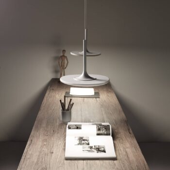 LEDS-C4 Net závesné LED svetlo matná biela Ø 25 cm