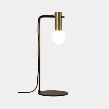 LEDS-C4 Nude Curved stolová lampa E27 zlatá/čierna