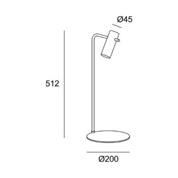 LEDS-C4 Nude Curved stolová lampa E27 zlatá/čierna