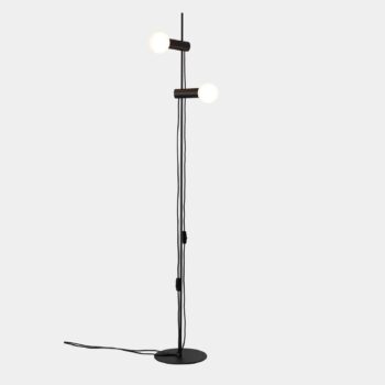 LEDS-C4 Nude Double stojaca lampa E27 čierna