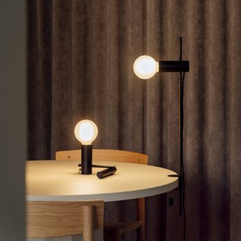 LEDS-C4 Nude Single stojaca lampa E27 čierna