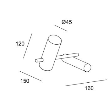 LEDS-C4 Nude Tiny stolová lampa E27 čierna