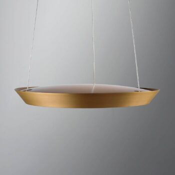 LEDS-C4 Saturn závesné LED mosadz satinovaná Ø60cm