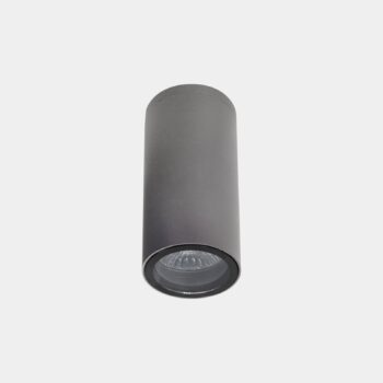 LEDS-C4 Stropné LED svetlo, sivé, Ø 6 cm, hliník