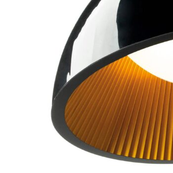 LEDS-C4 Umbrella závesná lampa, čierna, Ø 60 cm