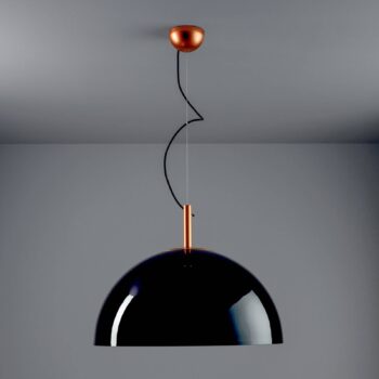 LEDS-C4 Umbrella závesná lampa, čierna, Ø 60 cm