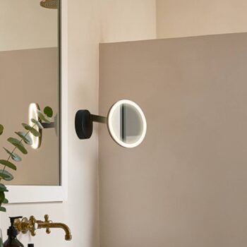 LEDS-C4 Vanity nástenné zrkadlo s LED 3000K čierna