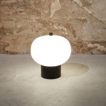 LEDS-C4 iLargi stolová LED lampa Ø24cm tmavý jaseň