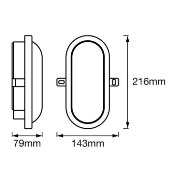 LEDVANCE Bulkhead nástenné LED svietidlo 11W biela