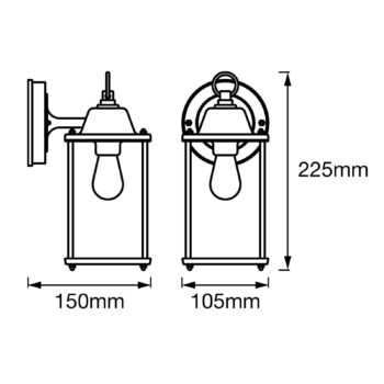 LEDVANCE Endura Classic Lantern lampa 22,5 cm