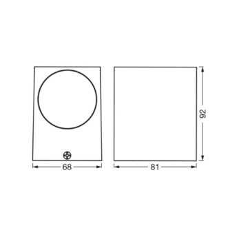 LEDVANCE Endura Classic Square svetlo down biela
