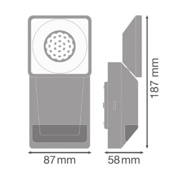 LEDVANCE Endura Pro Spot snímač bod. LED 8W biela