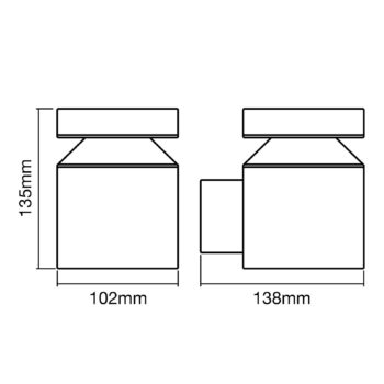 LEDVANCE Endura Style Cylinder nástenná lampa