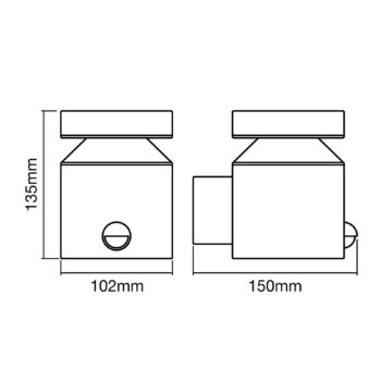 LEDVANCE Endura Style Cylinder senzor nástenná