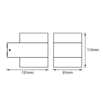 LEDVANCE Endura Style Puck nástenné UpDown