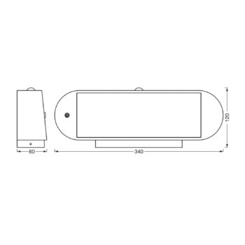 LEDVANCE Endura Style Solar Oval svetlo 3 000 K